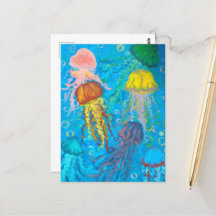 méduse, océan, mer