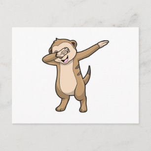 Carte Postale Meerkat comme Dance Hip hop Dab