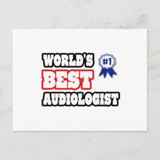 Carte Postale Meilleur audiologiste du monde