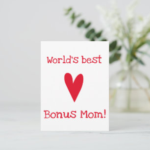 Carte Postale Meilleur Bonus Maman du monde !   Fête des Mères d
