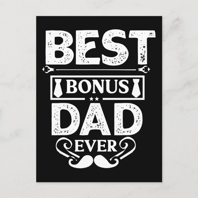 Carte Postale Meilleur Bonus Papa jamais (Devant)