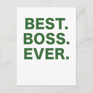 Carte Postale Meilleur Boss jamais
