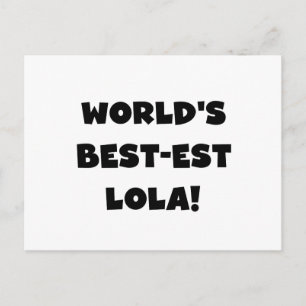 Carte Postale Meilleur cadeau Lola Black and White Tshirts au mo