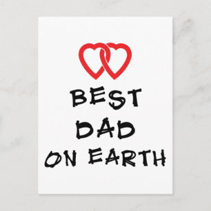 Carte Postale Meilleur cadeau Papa On Earth