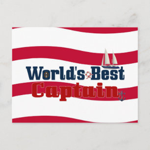 Carte Postale Meilleur Capitaine du monde