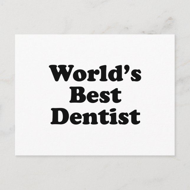 Carte Postale Meilleur dentiste du monde (Devant)