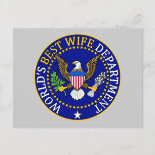 Carte Postale Meilleur département de femme du monde