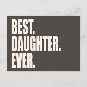 Carte Postale Meilleur. Fille. Jamais.