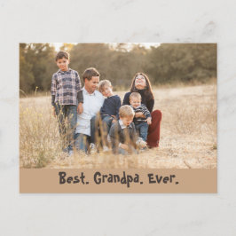 Carte Postale Meilleur Grand-Père Photo