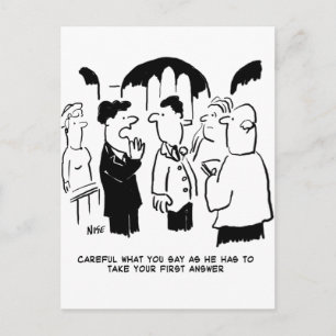 Carte Postale Meilleur homme Avertissement à la mariée