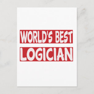 Carte Postale Meilleur Logicien du monde.