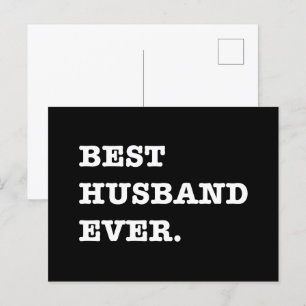 Carte Postale Meilleur Mari toujours cadeau pour Anniversaire Sa