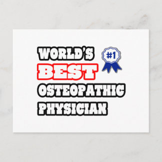Carte Postale Meilleur médecin ostéopathique du monde
