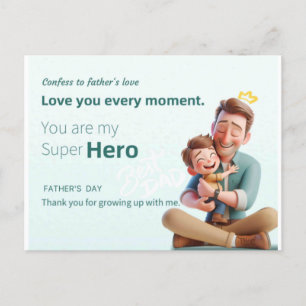 Carte Postale Meilleur papa