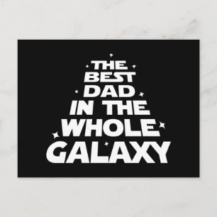 Carte Postale Meilleur papa dans toute la Galaxie - Fête des pèr
