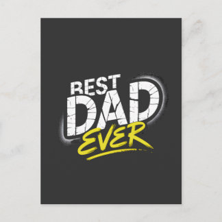 Carte Postale Meilleur Papa de Tous les Temps Art Graffiti