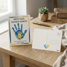 Meilleur Papa, Haut la Main ! Design d'empreinte d