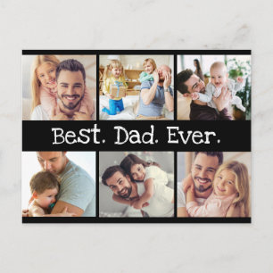 Carte Postale Meilleur papa jamais photo Collage Fête des pères 