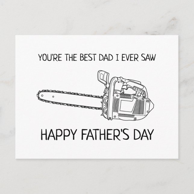 Carte Postale Meilleur Papa Joyeuse Fête des Pères Drôle (Devant)