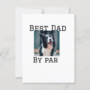 Carte Postale Meilleur papa par par chien animal photo moderne s
