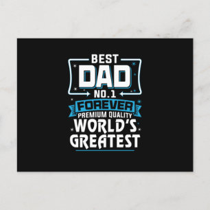 Carte Postale Meilleur père Papa Meilleur du monde N°1