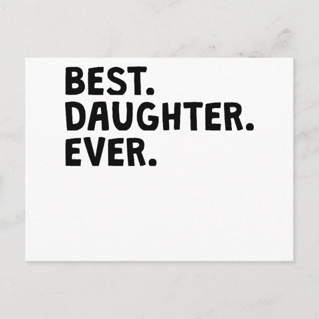 Carte Postale Meilleure fille jamais (Devant)