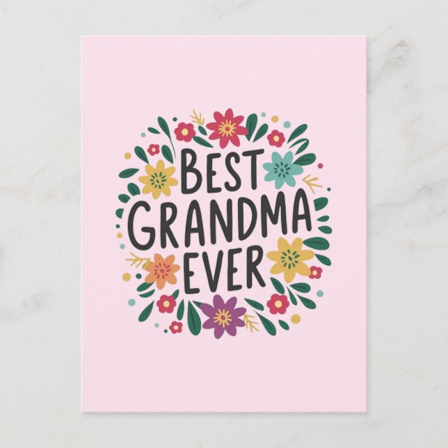 Carte Postale Meilleure grand-mère qui soit (Devant)