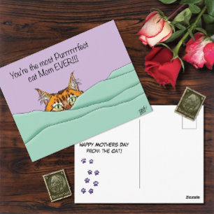 Carte Postale Meilleure Maman de Chat de tous les temps ! 