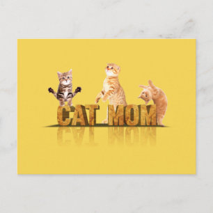 Carte Postale Meilleure maman de chat du monde maman de chat d