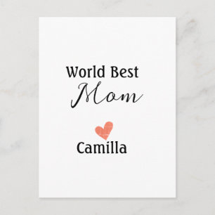 Carte Postale Meilleure maman du monde joyeuse fête des mères gr