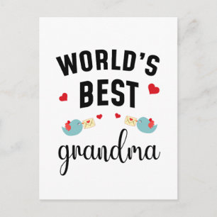 Carte Postale Meilleure Mamie du Monde – Mamie Gentille & Fière