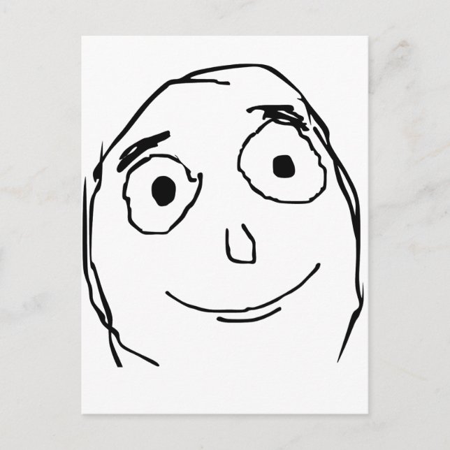 Carte Postale Meilleure que la face attendue (Devant)