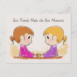 Carte Postale Meilleurs amis Faites les meilleurs souvenirs cart