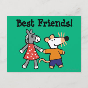 Carte Postale Meilleurs amis Maisy and Dotty Hold Hands