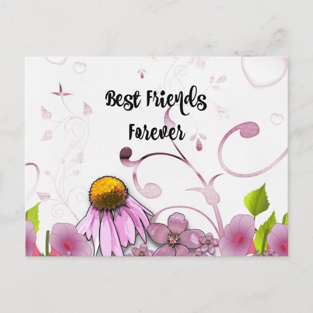 Carte Postale Meilleurs amis pour toujours, Daisy Graphic Design (Devant)