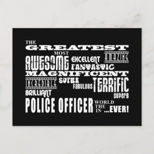 Carte Postale Meilleurs policiers : Grand policier