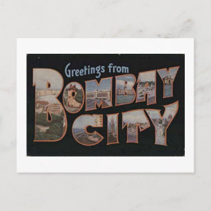 Carte Postale Meilleurs voeux de Bombay City Big Letter Mumbai I
