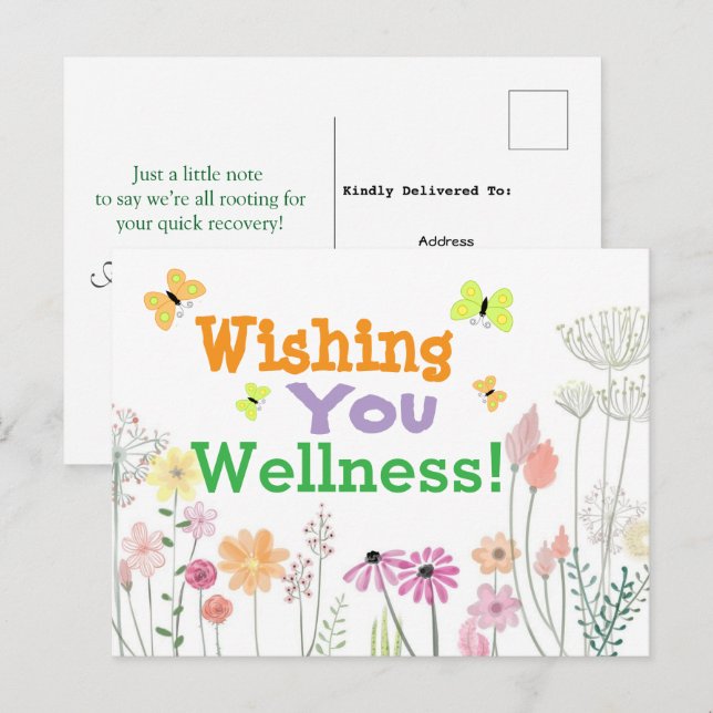 Carte Postale Meilleurs Vœux de Santé  (Devant / Derrière)