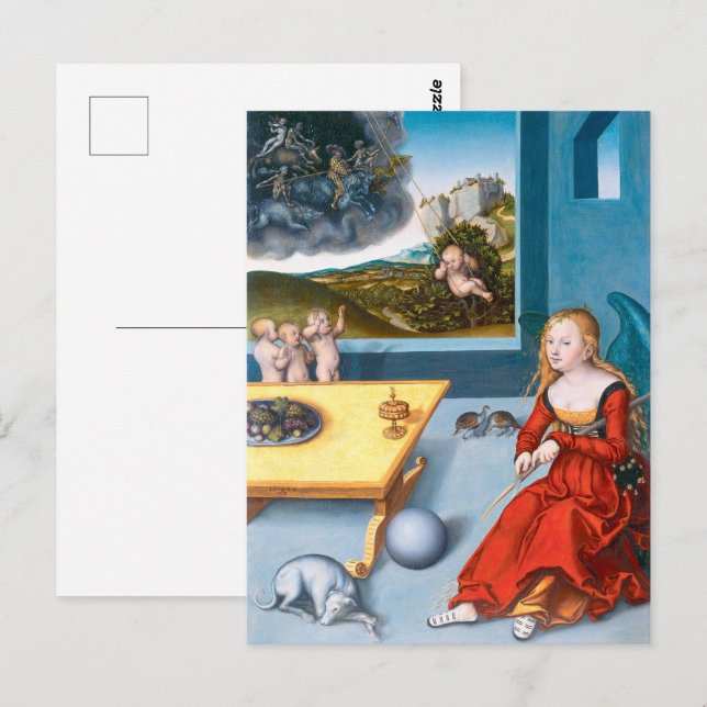 Carte Postale Melancholie | Lucas Cranach l'aîné | (Devant / Derrière)