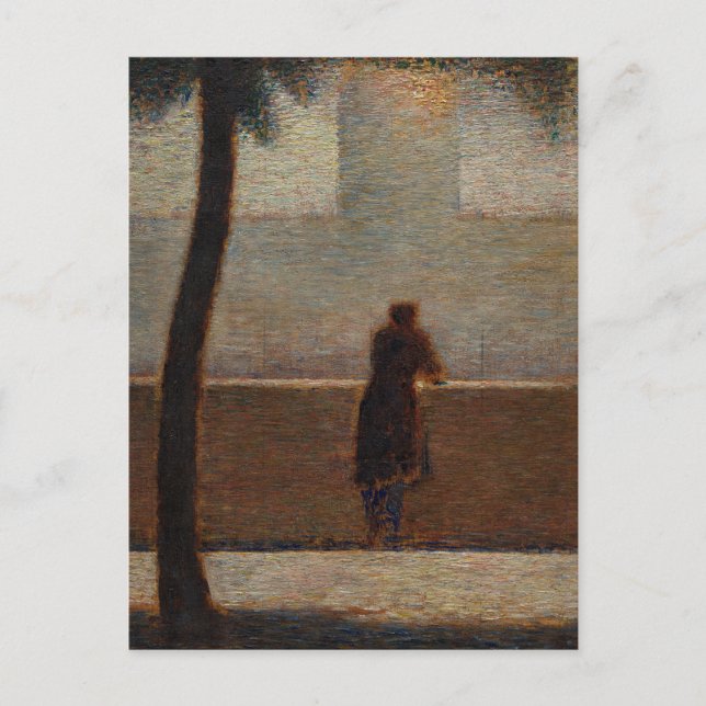 Carte Postale Mélancolique Georges Seurat Peinture Art (Devant)
