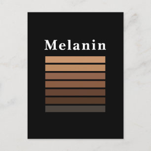 Carte Postale Melanin Mois de l'histoire des Noirs afro-américai