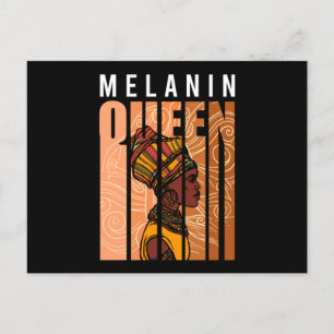 Carte Postale Melanin Queen Black History Mois afro-américain