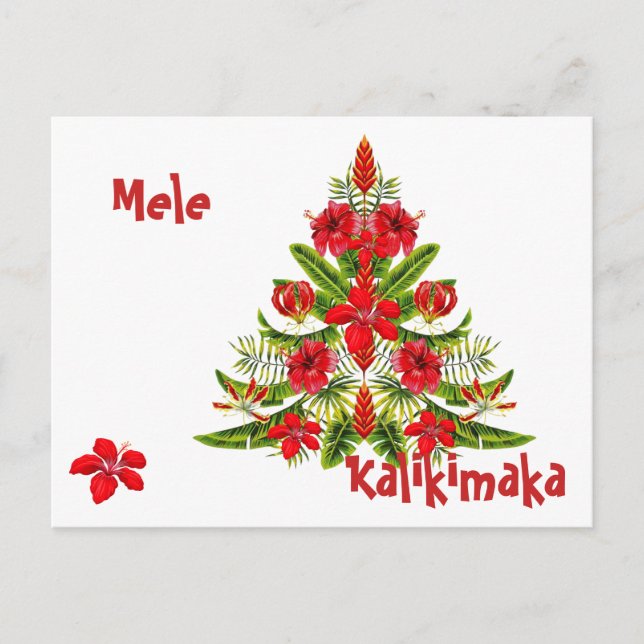 Carte postale Mele Kalikimaka Hawaiian (Devant)
