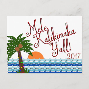 Carte postale Mele Kalikimaka Y'all Christmas Beac