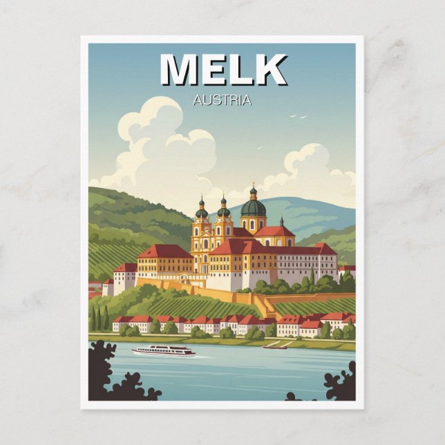 Carte Postale Melk Abbey Autriche Travel (Devant)