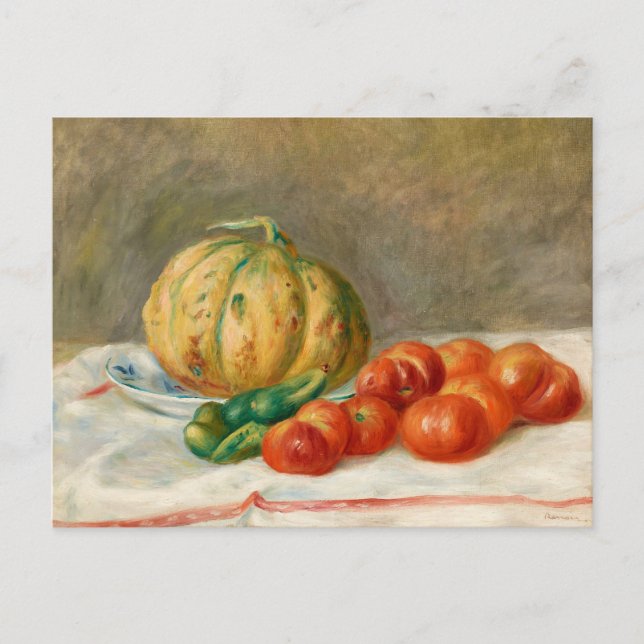 Carte Postale Melon et Tomates | Pierre-Auguste Renoir (Devant)