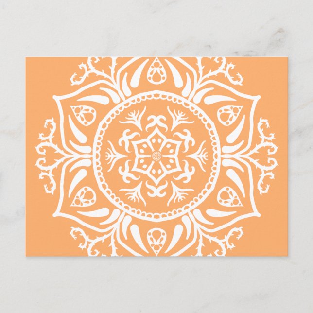 Carte Postale Melon Mandala (Devant)