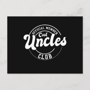 Carte Postale Membre officiel du club des oncles cool Fête des p