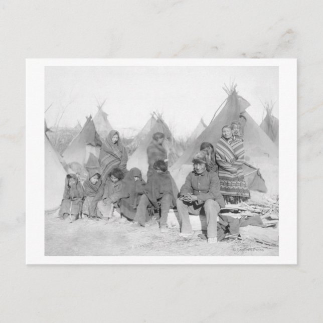 Carte Postale Membres survivants de Big Foot's Band (Devant)