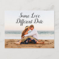 Même Amour Différent Date Mariage Reporté Noir